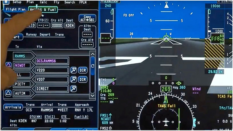Challenger 604 Full Systems Display and Interface