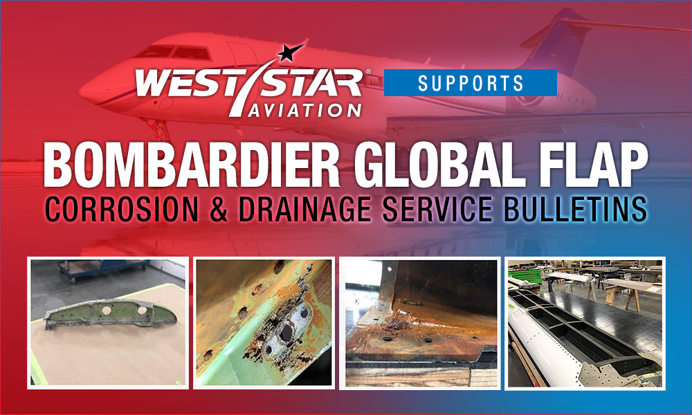 Bombardier Global Flap Corrosion & Drainage Service Bulletins